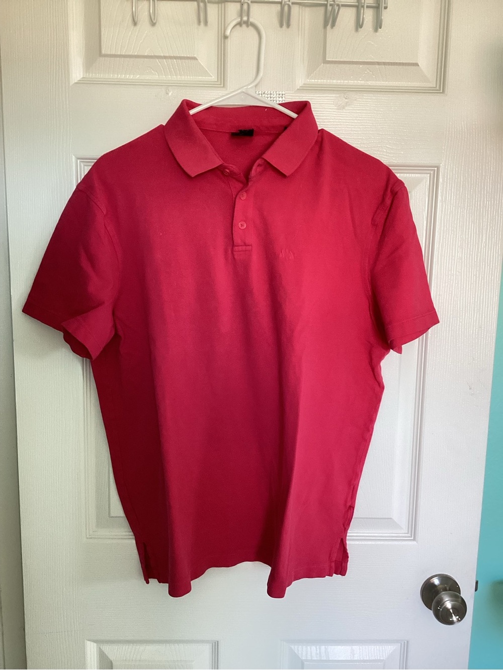 Men's Red Polo Shirt - Classic Short Sleeve